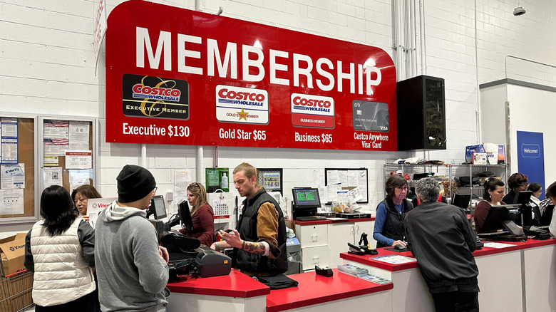 Costco Wholesale membership desk
