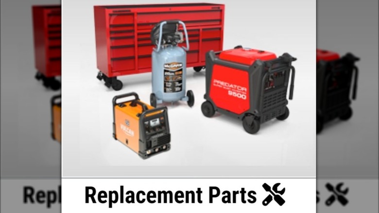 The "Replacement Parts" icon from Harbor Freight's home page.