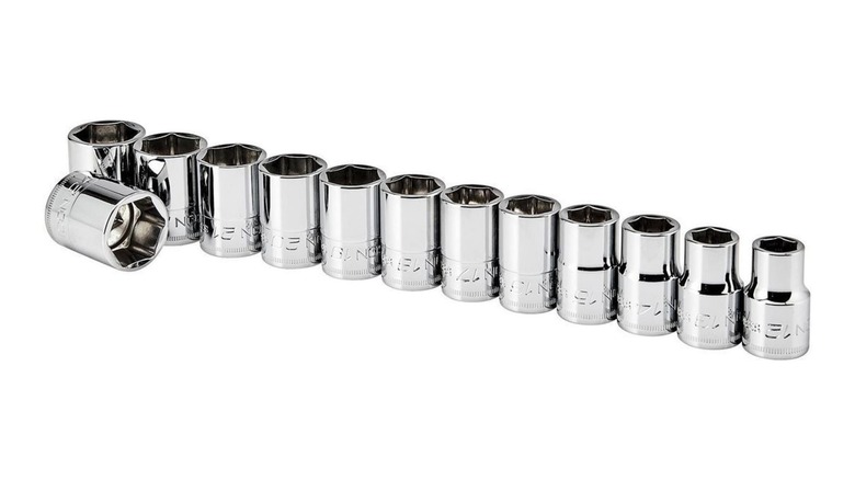 Harbor Freight's Icon 1/2-inch drive shallow socket set.