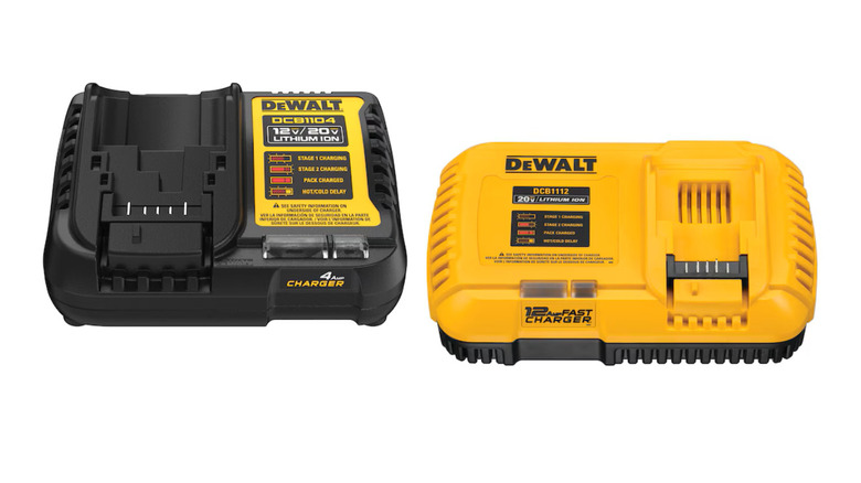 2 DeWalt battery chargers