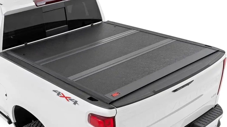 Rough Country tonneau cover on a truck bed