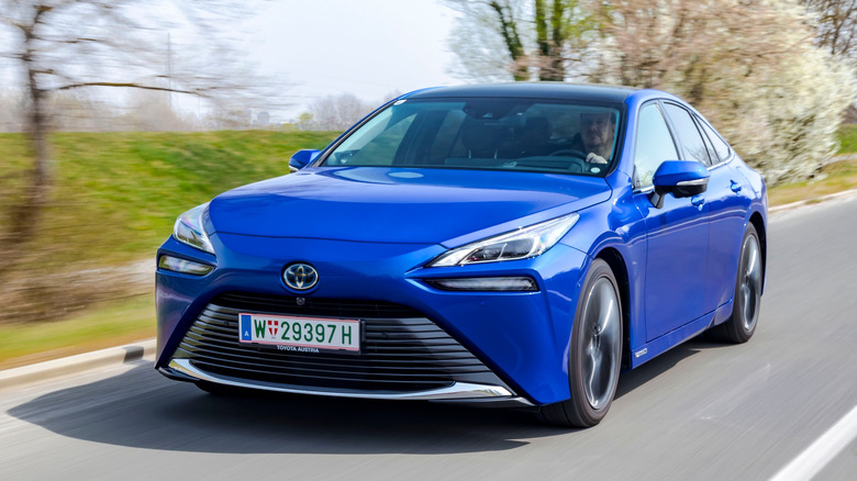 Toyota Mirai on the road