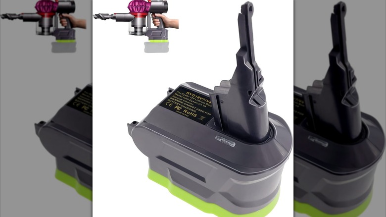 A Ryobi ONE+ to Dyson V7 adapter