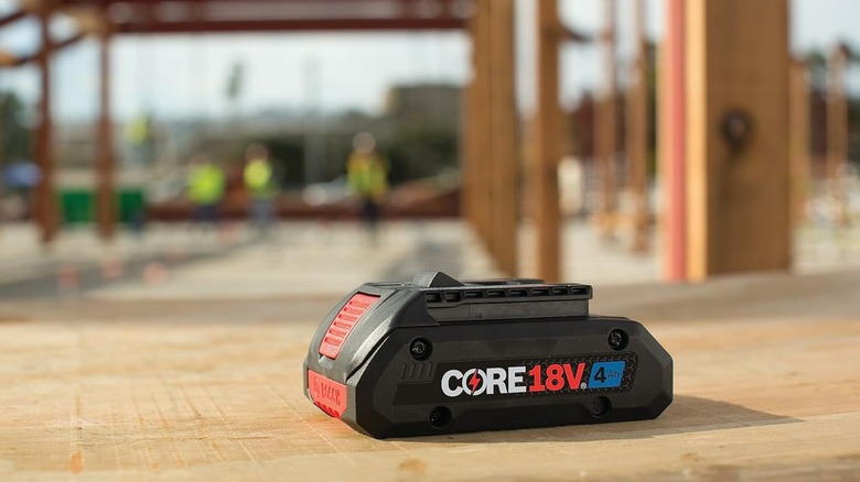 A Bosch 18V Core battery pack