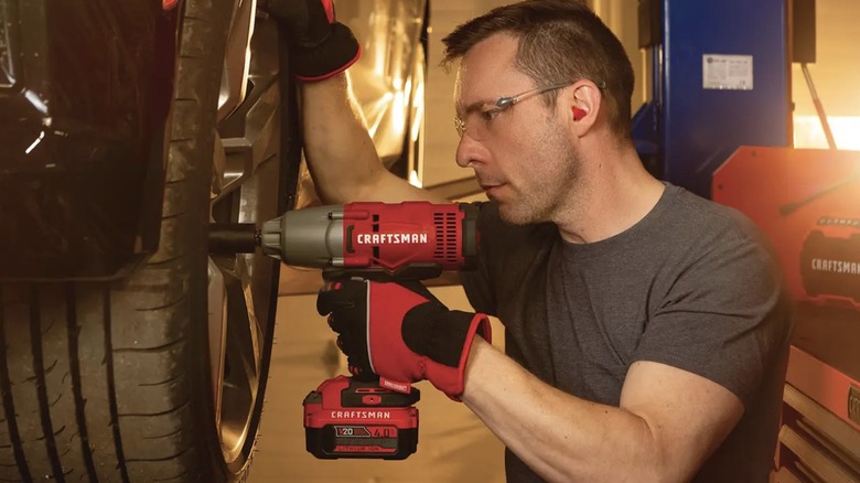 Craftsman V20 tool in use