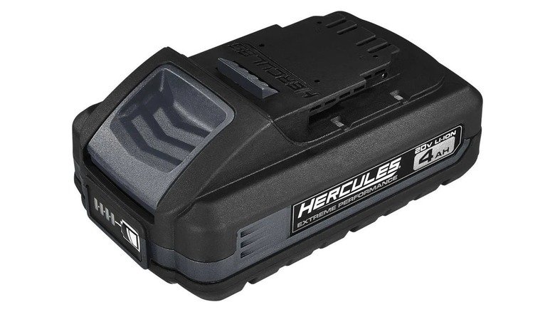 A Hercules 20V 4Ah battery from Harbor Freight.