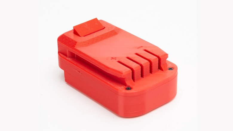 An unofficial Hercules-to-Craftsman battery adapter.