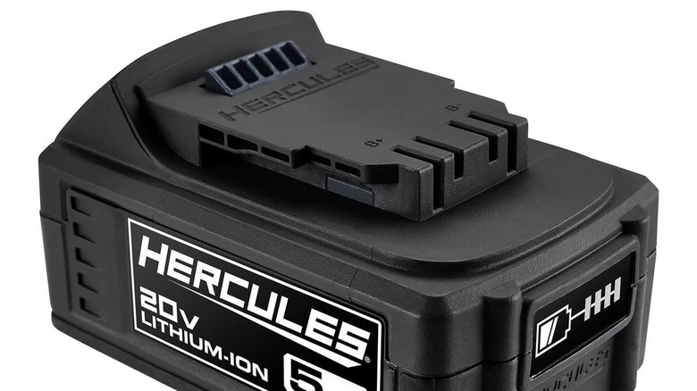 A Hercules 20V battery from Harbor Freight.