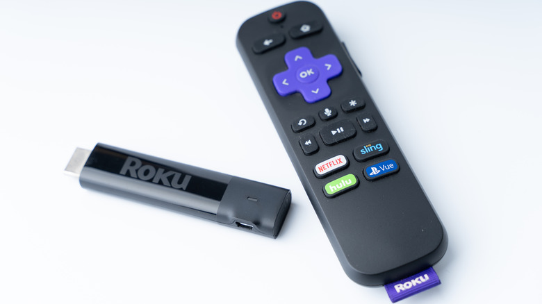 A Roku Streaming Stick and remote