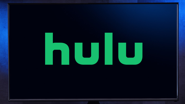 Hulu logo on TV