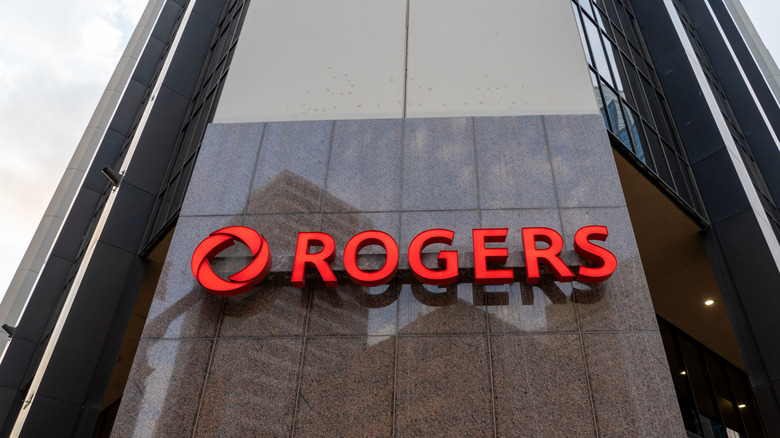 Rogers Communication sign on a building