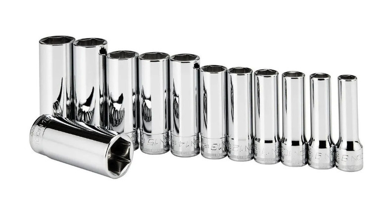 Icon 12-Piece Deep Socket Set on display
