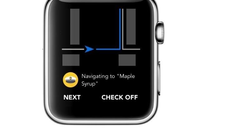 Apple Watch app turns your grocery list into navigation directions