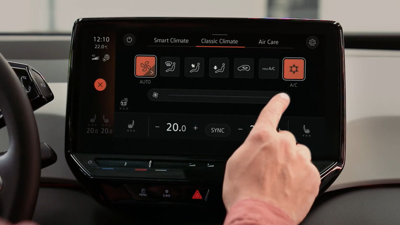 A/C settings in a VW ID.3
