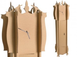 cardboard clock