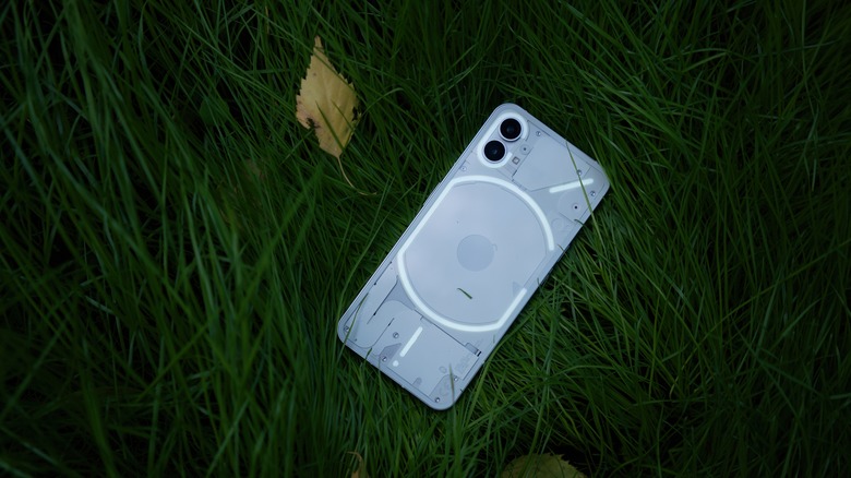 Nothing Phone (1) in grass