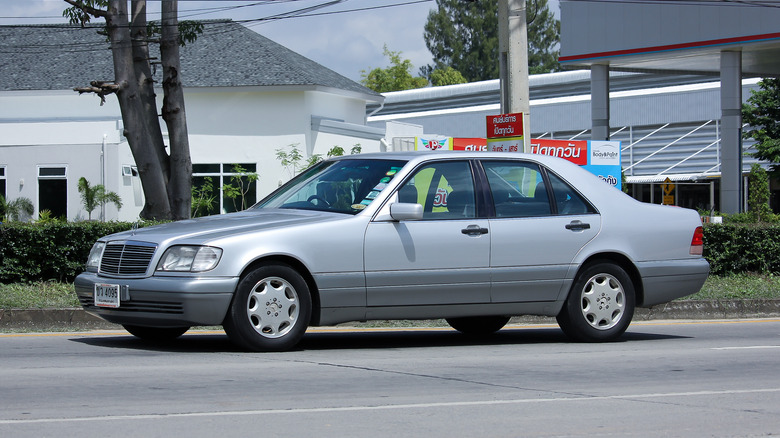 Mercedes-Benz S280 on the road