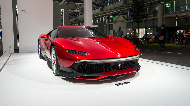 Ferrari SP38 Deborah at an exhibition