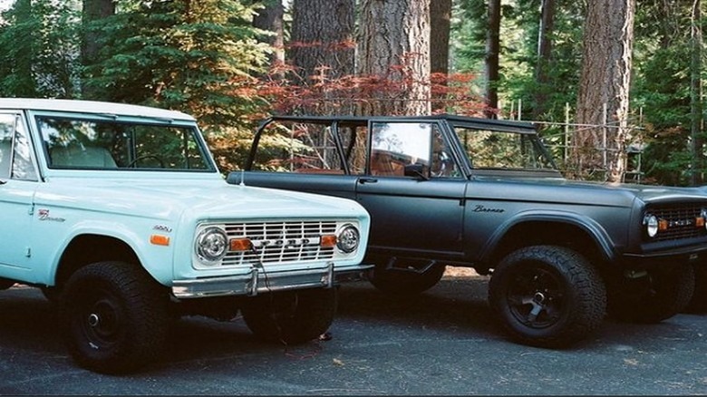 Ford Bronco car in Mark Zuckerberg's' garage