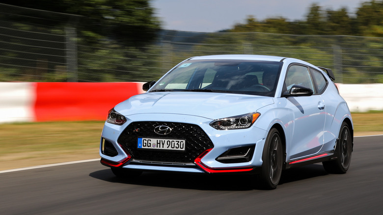Hyundai Veloster N on track