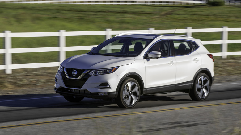 Nissan Rogue Sport on rural road
