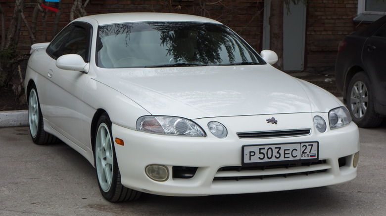 1991 Toyota Soarer white pearl color metallic