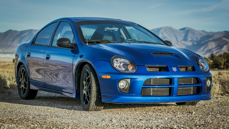 Blue Dodge Neon SRT-4