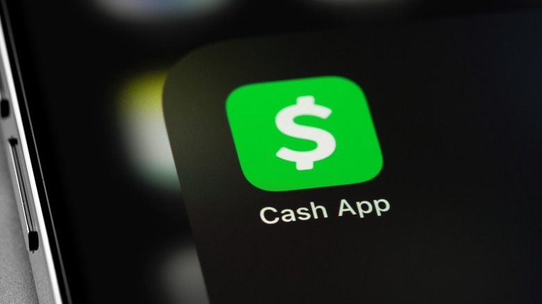 Cash App icon on a smartphone screen.