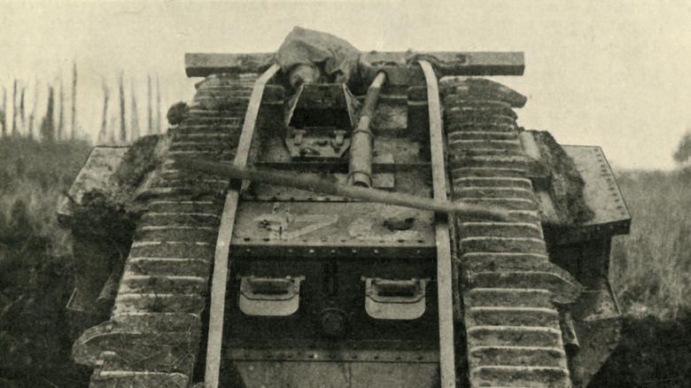 British Mark IV tank on the Western Front