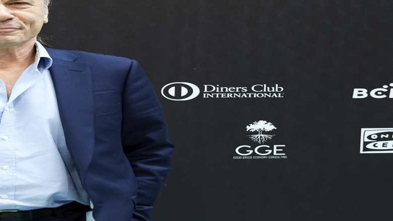 Bruce Dickinson at a business conference