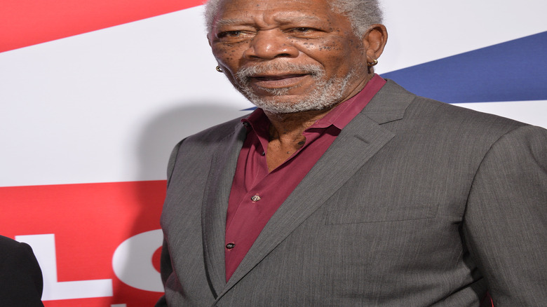 Morgan Freeman at a premiere