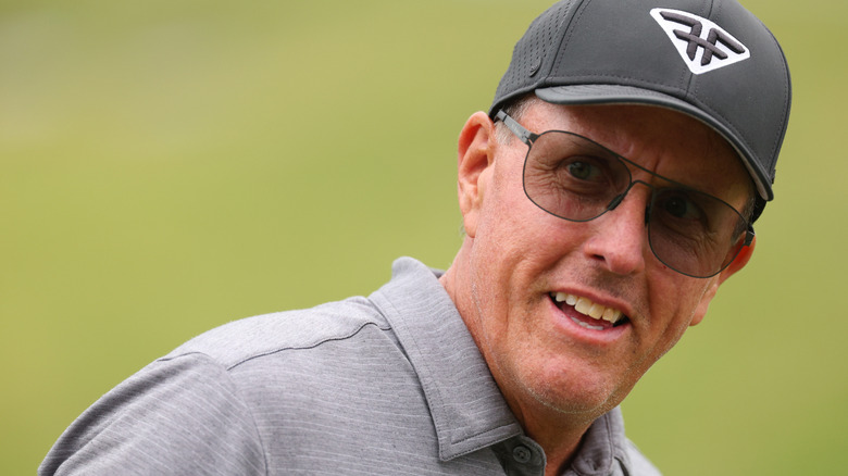 Phil Mickelson at a LIV Golf tournament