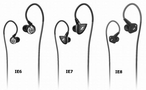 Sennheiser IE6, IE7 & IE8 headphones
