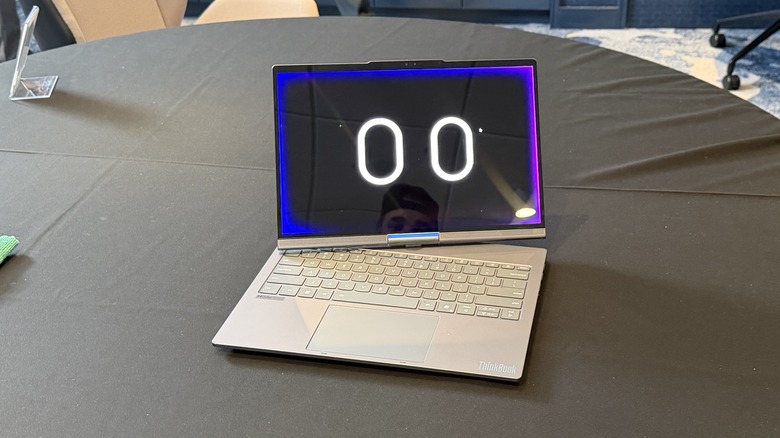 Lenovo Thinkpad laptop on a table