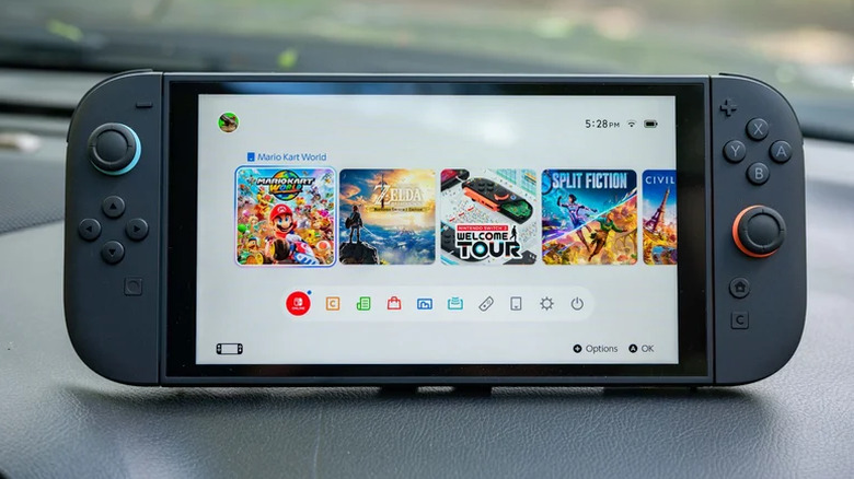 Home screen on the Nintendo Switch 2
