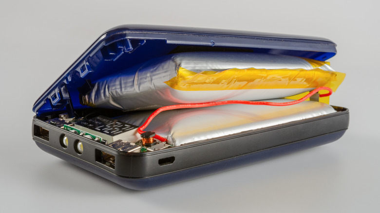 swollen power bank that could explode