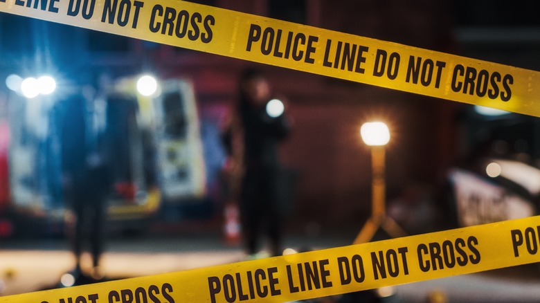 crime scene police line tape