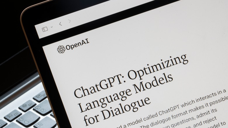 OpenAI's ChatGPT web interface