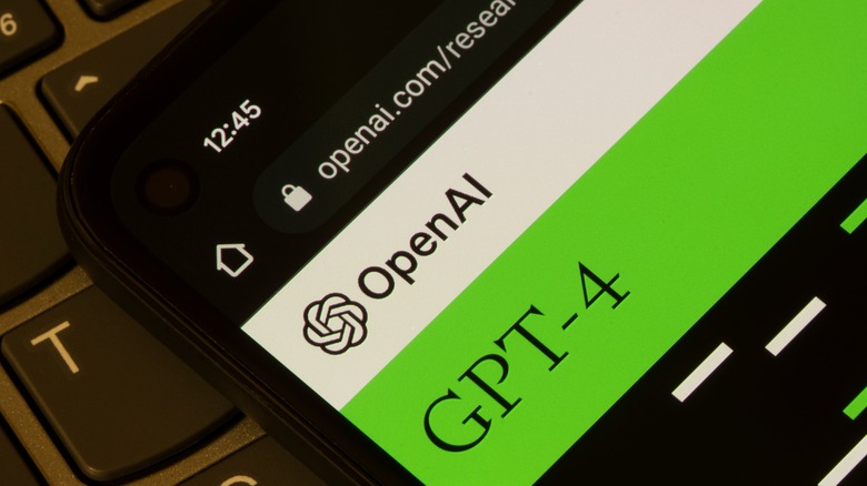 A mobile webpage of OpenAI