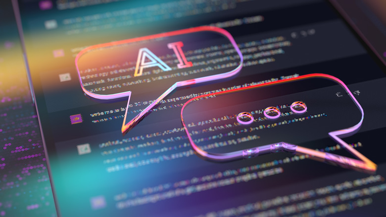 AI chatbot artistic concept