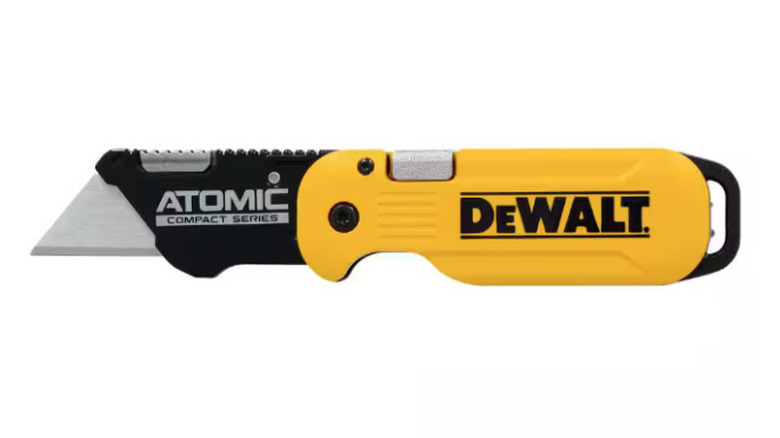 Atomic Folding Utility Knife on display