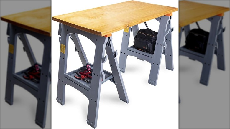 Amazon Basics Collapsible Rectangular Folding Sawhorse