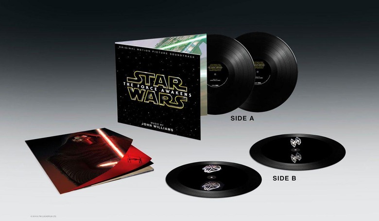 Check out the 3D holograms etched into The Force Awakens vinyl soundtrack