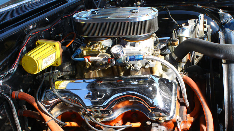 Chevrolet 409 V8 engine bay side view