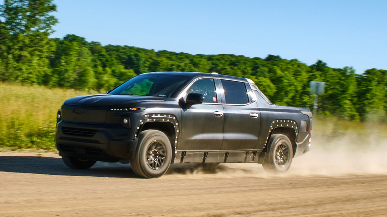 chevrolet silverado electric truck ev testing