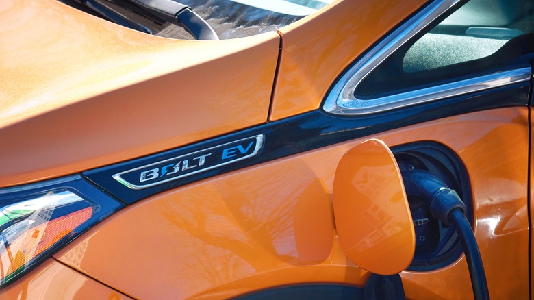 Chevy Bolt plugged in charging