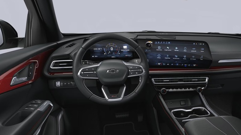 steering wheel of a Chevrolet Traverse