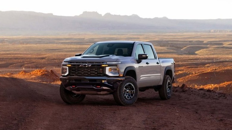 2027 Chevrolet Silverado 1500 ZR2 in white sand