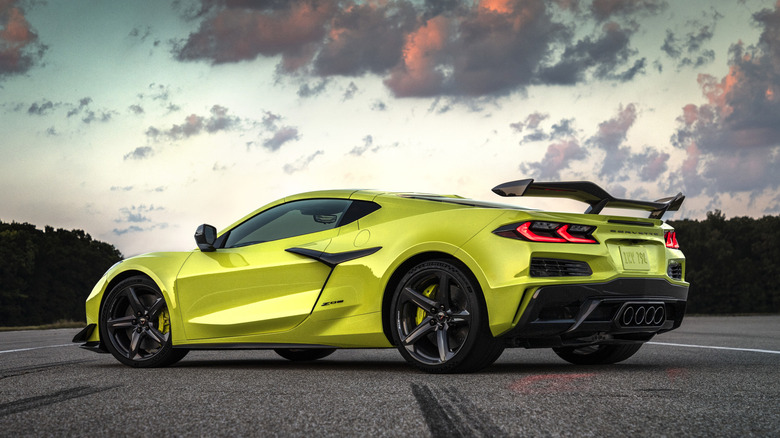 Chevy Corvette Z06 rear 3/4 view