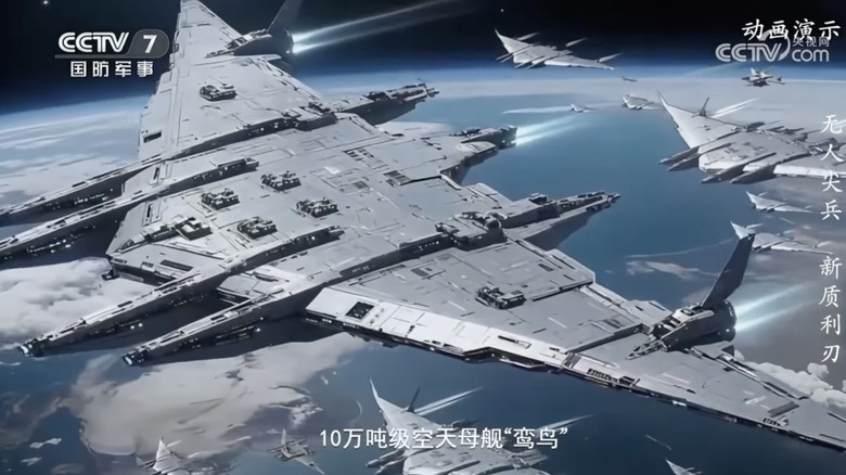 A swarm of Luanniao motherships